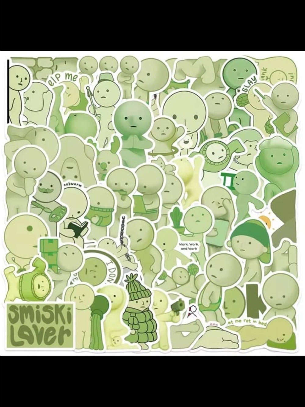 Smiski Stickers, pack of 50